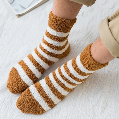 Striped Pattern Cozy Socks for Winter - Image 7