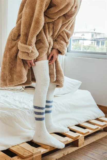 Long Thick Socks with Stripe Design - Image 11