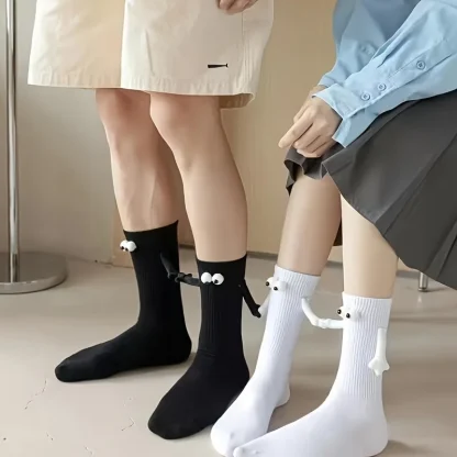 Cute Couple Socks with Magnetic Hands Decor - Image 6