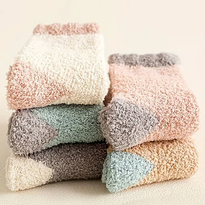 Colorful Cozy Socks with Thick Fleece - Image 2