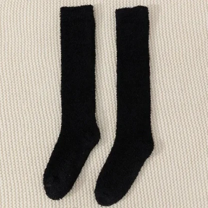 Warm Fleece Over the Knee Socks - Image 5