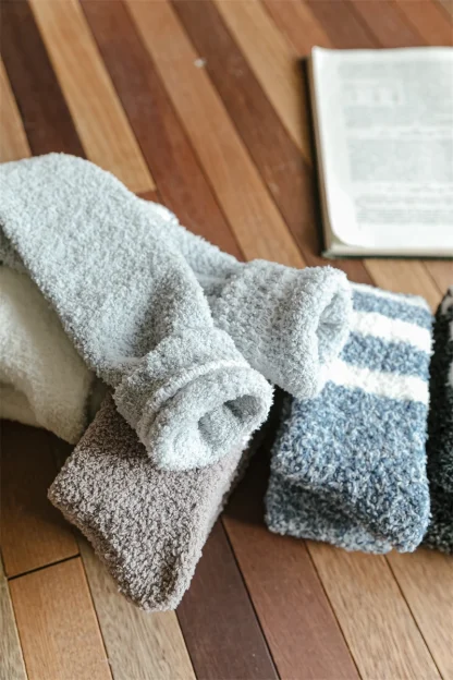 Long Thick Socks with Stripe Design - Image 14