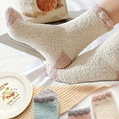 Colorful Cozy Socks with Thick Fleece - Image 4