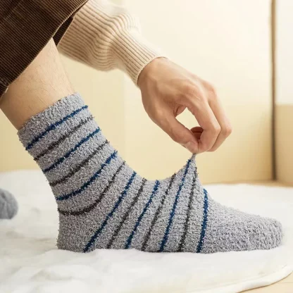 Warm Thick Socks with Stripe Pattern - Image 3
