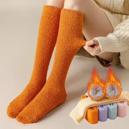 Warm Fleece Over the Knee Socks - Image 2