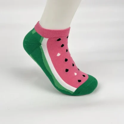 Cute Ankle Socks with Watermelon Design - Image 6