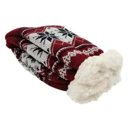 Fluffy Thermal Printed Sock for Winter - Image 2