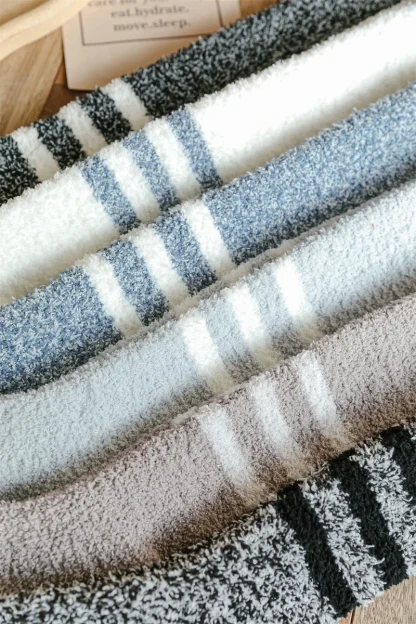 Long Thick Socks with Stripe Design - Image 15