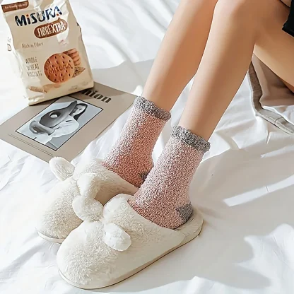 Colorful Cozy Socks with Thick Fleece - Image 3