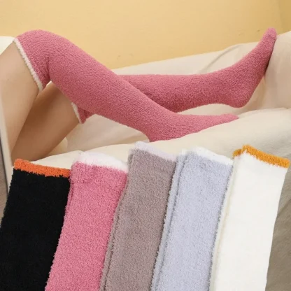 Cozy Long Socks with Thick Fleece - Image 5