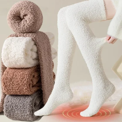 Cozy Long Socks with Thick Fleece - Image 2