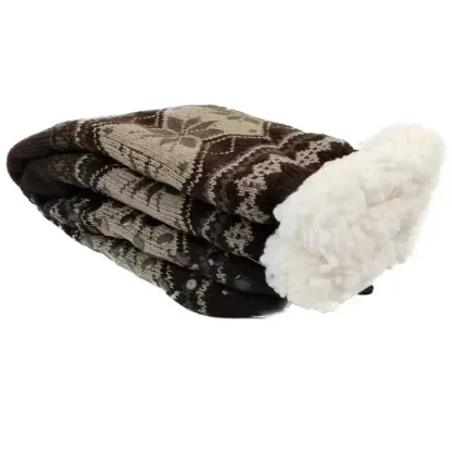 Fluffy Thermal Printed Sock for Winter - Image 4