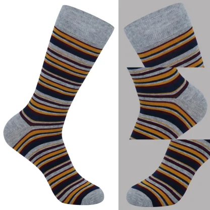 Plus Size Socks with Striped Pattern - Image 3