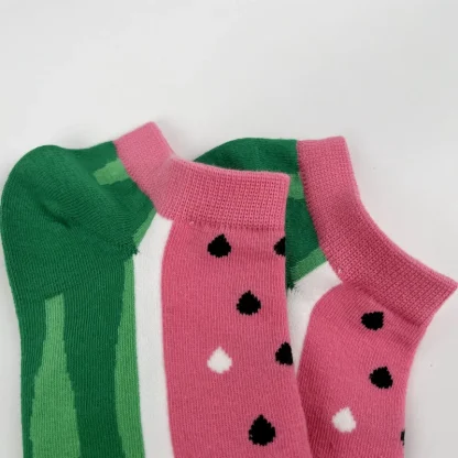 Cute Ankle Socks with Watermelon Design - Image 7