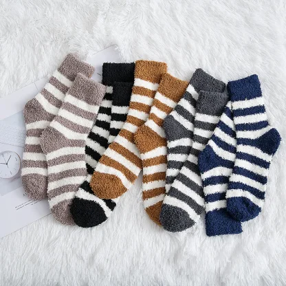 Striped Pattern Cozy Socks for Winter - Image 6