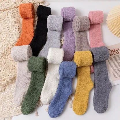 Warm Fleece Over the Knee Socks - Image 3