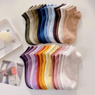 Comfortable Solid Color Ankle Socks