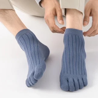 Casual Five Finger Socks with Stripe Lines